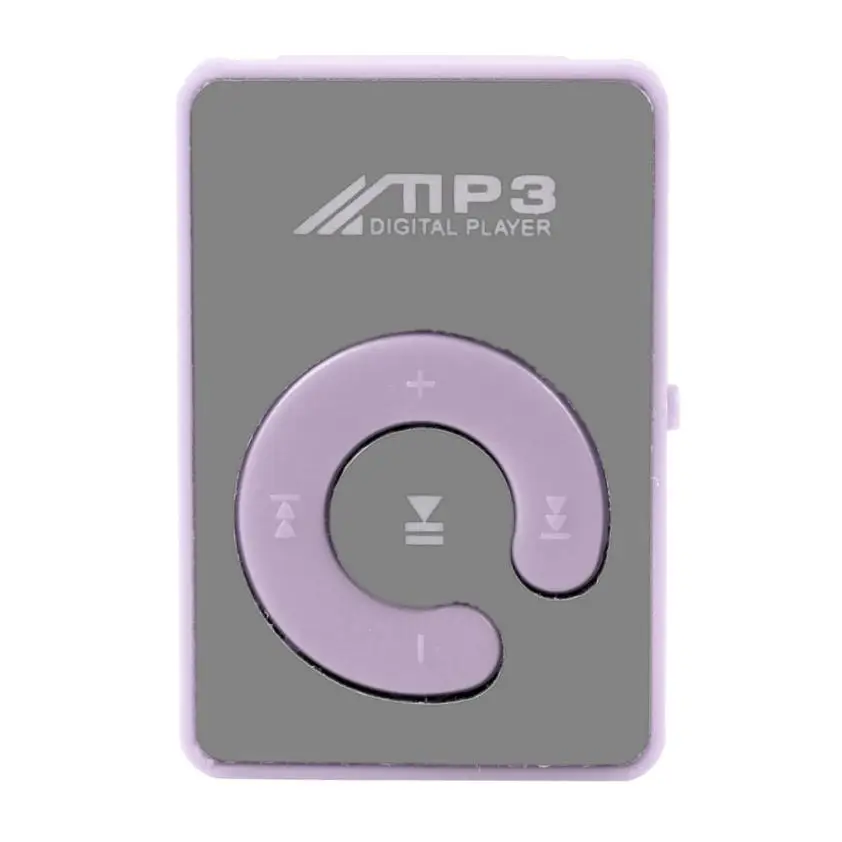 Фиолетовый HIPERDEAL мини-клип цветочный узор MP3 плеер музыкальный медиа поддержка Micro SD TF карта BK(без памяти, без карты) Прямая поставка 1J24 - Цвет: Фиолетовый