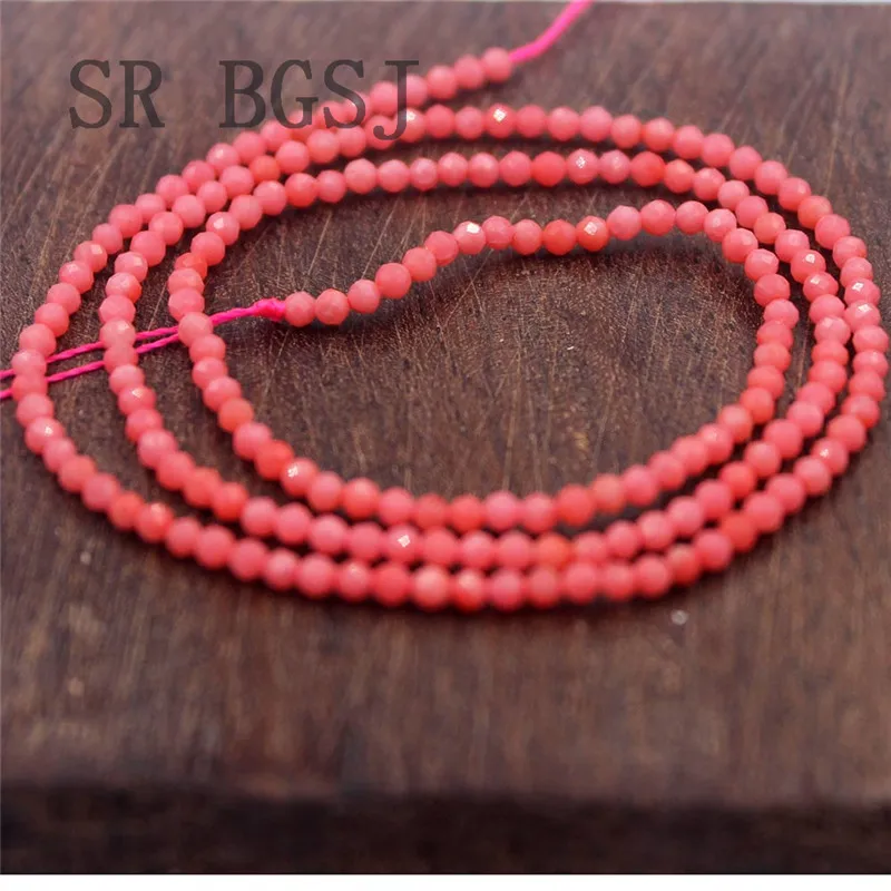 Бесплатная доставка 2 мм граненый 100% натуральный бисер ювелирный дизайн Diy