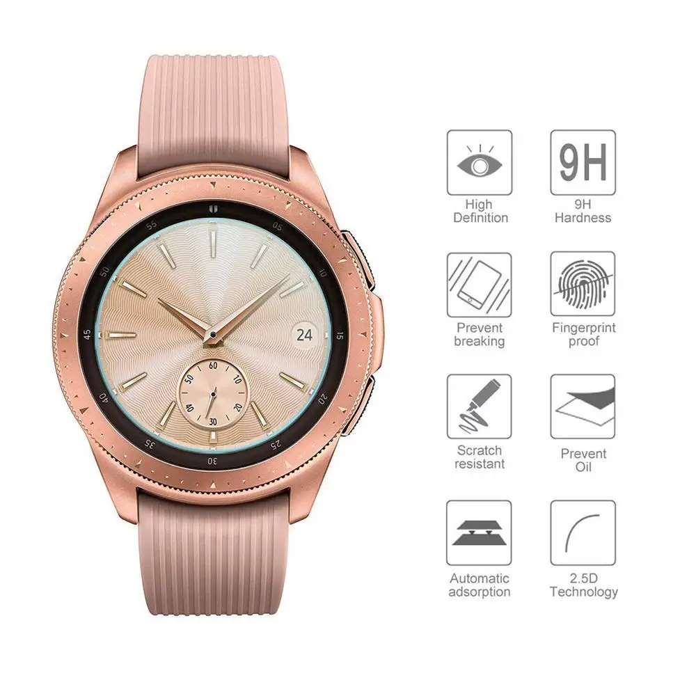Закаленное стекло для Samsung Galaxy Watch 42 мм Защита экрана 46 Защитная стеклянная пленка