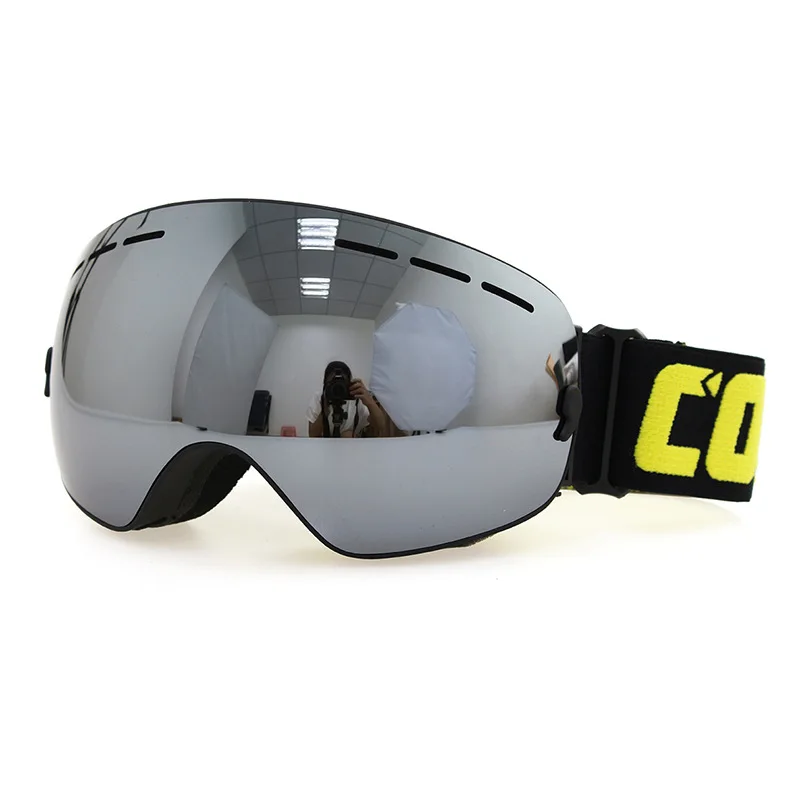 COPOZZ дропшиппинг 1* лыжные очки двухслойные UV400 большие Лыжные маски очки лыжные мужские снежные очки для сноуборда - Цвет: Бургундия