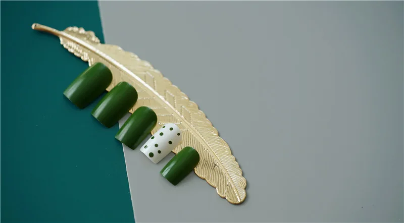 24 шт авокадо волнистые накладные ногти конечный продукт искусственный Французский несколько цветов заостренные накладные ногти с наконечники для клея наклейки