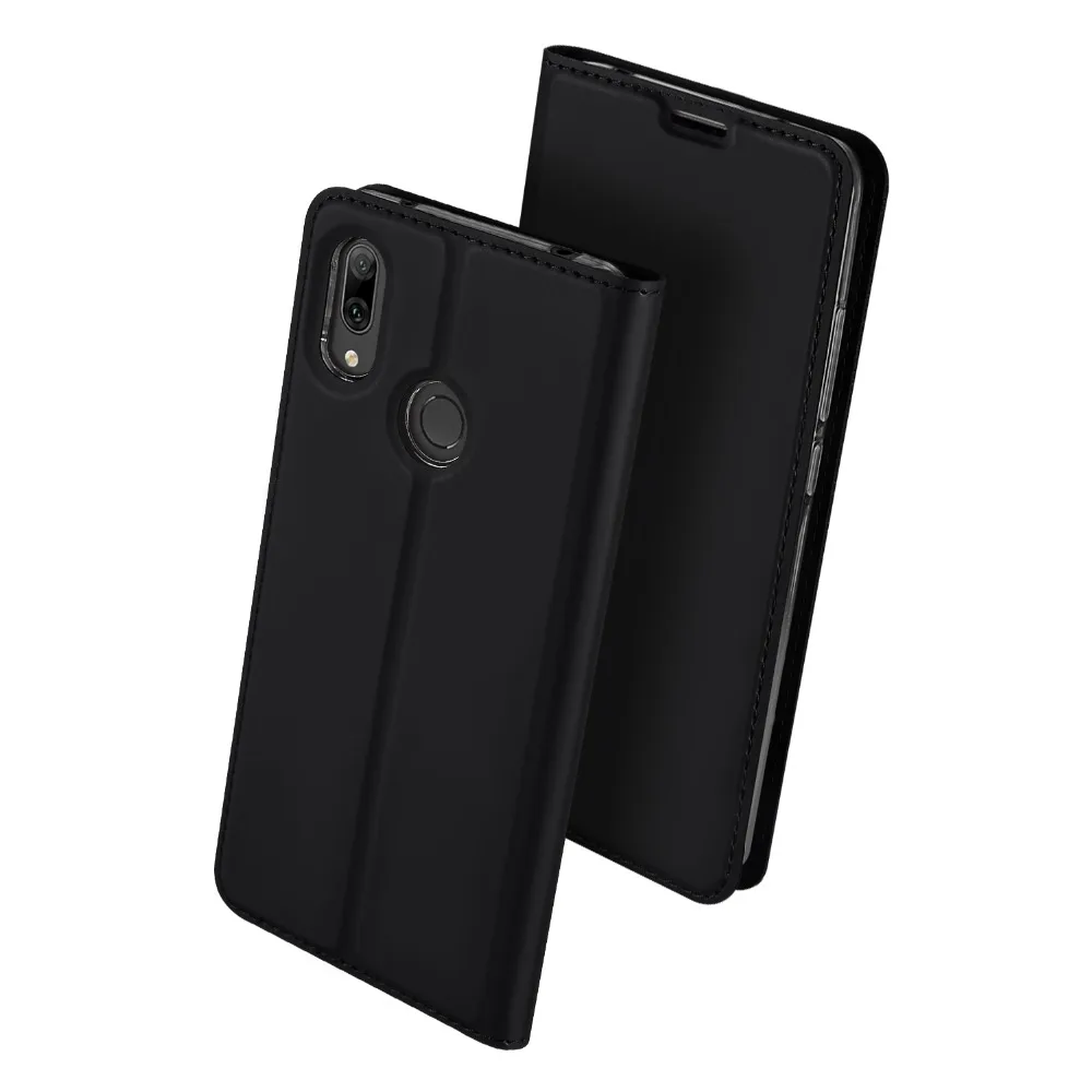 DUX DUCIS Leather Flip Case for HUAWEI Y7 2019 business Wallet phone Bags Cases on PRIME protective case | Мобильные телефоны и