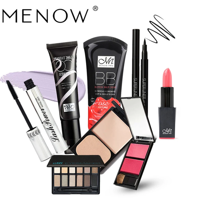 Высокое качество Макияж набор Тени для век &amp румяна губная помада тушь ресниц