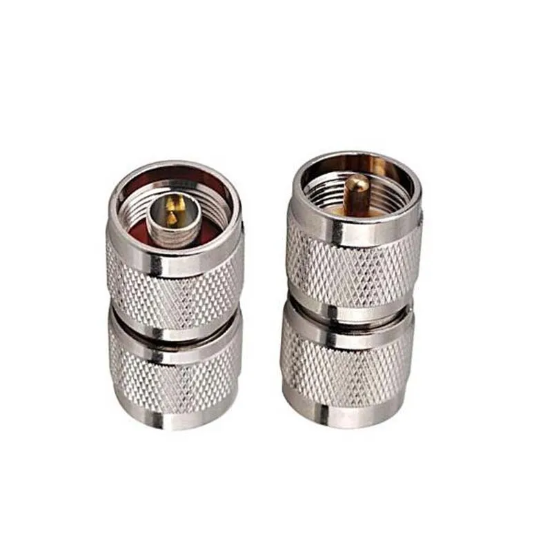 Коннектор JX 2pcs РЧ коаксиальный адаптер UHF PL259 SO239 к N разъему типа