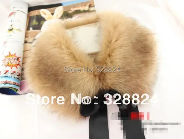 Женский шарф с бантом из искусственного меха высокого качества|faux fur scarf|fur scarfwrap