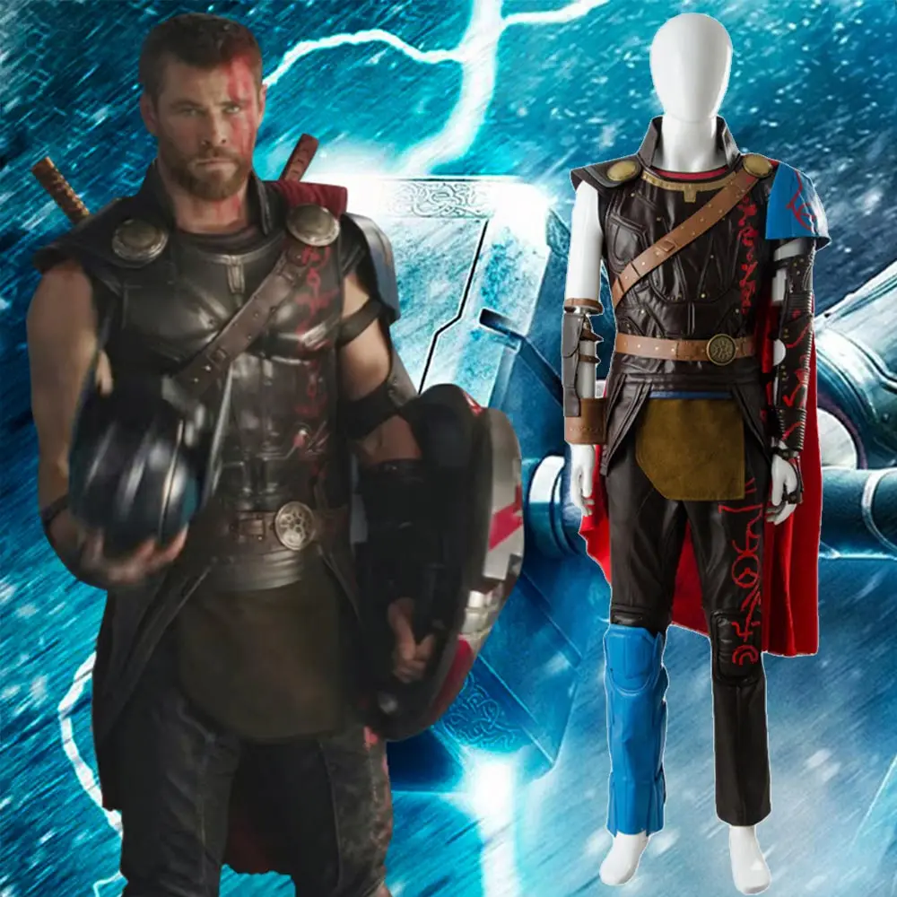 Костюм Локи Мстители Тор 3 костюм Ragnarok Арена Гладиатор Косплей Костюм боевой костюм