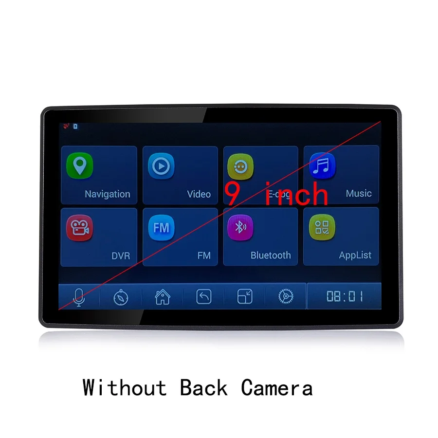 Without Back Camera Udricare 9 дюймов автомобильный Грузовик Автобус ADAS gps навигация Android WiFi Bluetooth телефон DVR HD 1080P двойной объектив камера заднего вида ADAS DVR - Название цвета: Without Back Camera