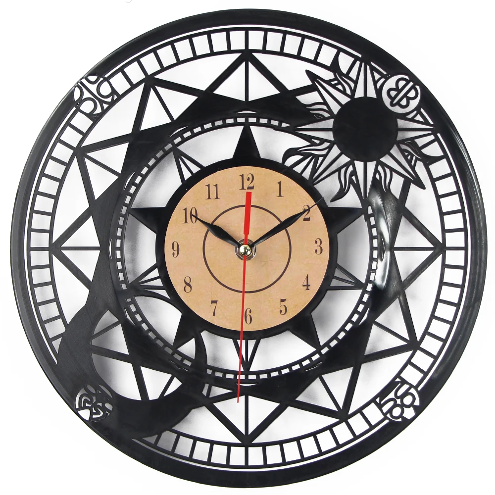 Большие виниловые часы Horloge Murale компакт диск 3D настенные кварцевые