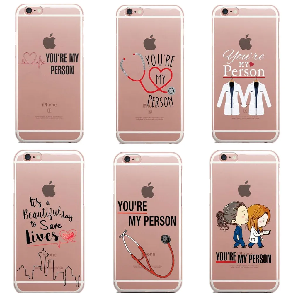 Greys Anatomy You are my person чехол для телефона s Чехол iPhone SE 5S 6 6S Plus 7 7Plus 8 8Plus X Мягкий