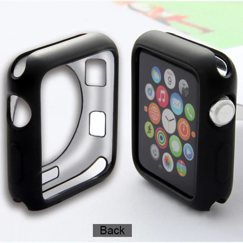 For Apple Watch Series 2/3 TPU Scratch-resistant Flexible Soft Case Slim Lightweight Protective Bumper Cover iWatch Accessories |