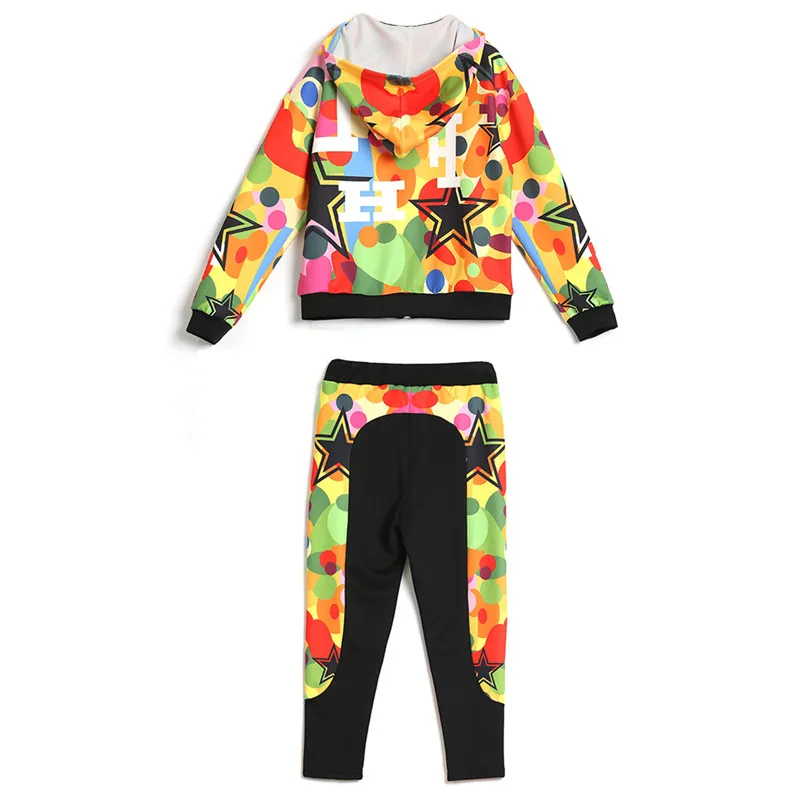 Женский спортивный костюм из двух предметов повседневный короткий жакет с