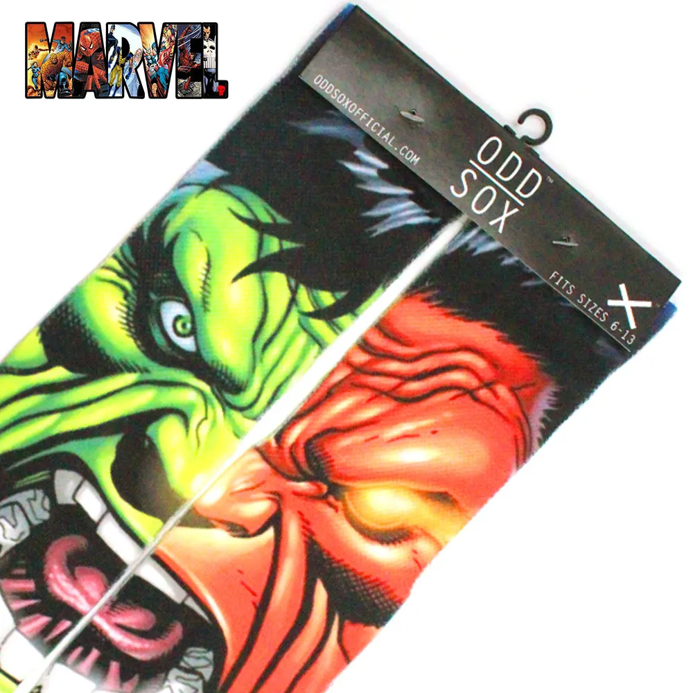 OHCOMICS/Лидер продаж Хлопковые гольфы Мстители Марвел Бесконечная война Халк