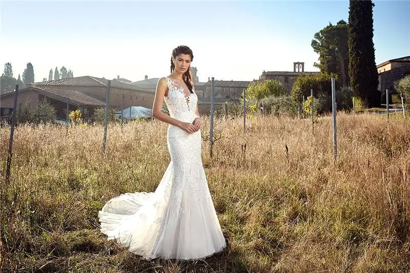 Robe De Mariage новый летний Boho свадебный наряд 2019 свадебное платье с аппликациями и