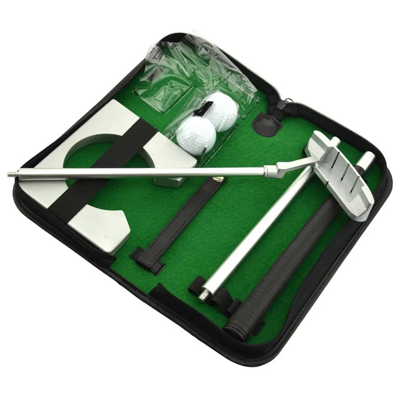 

Portable Golf Putter Practicee Set Travel Indoor Golfs Ball Holder Putting Training Aids Tool With Carry Case Gifts B2Cs