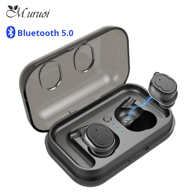 М. uruoi True Беспроводной наушники Bluetooth 5 0 вкладыши 3D стерео звук гарнитуры