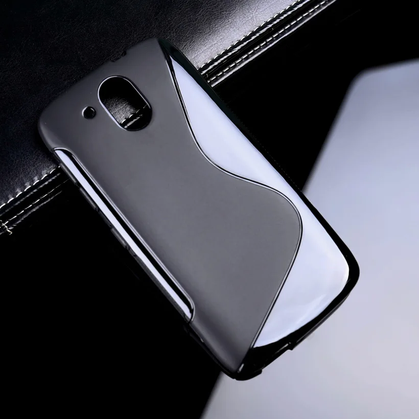 500 шт./лот S LINE TPU силиконовый резиновый чехол матовый для телефона htc Desire 526 черный