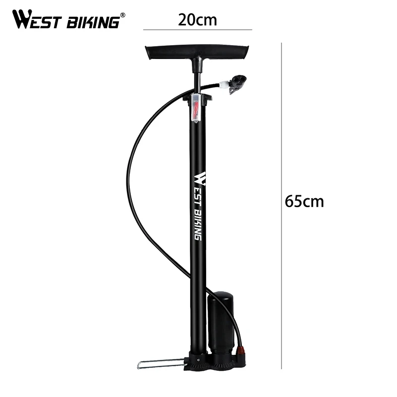 WEST BIKING 150Psi велосипедный насос высокого давления ножной подкачивающий насос для велосипедных шин насос Presta Schrader Клапан Аксессуары для велосипеда