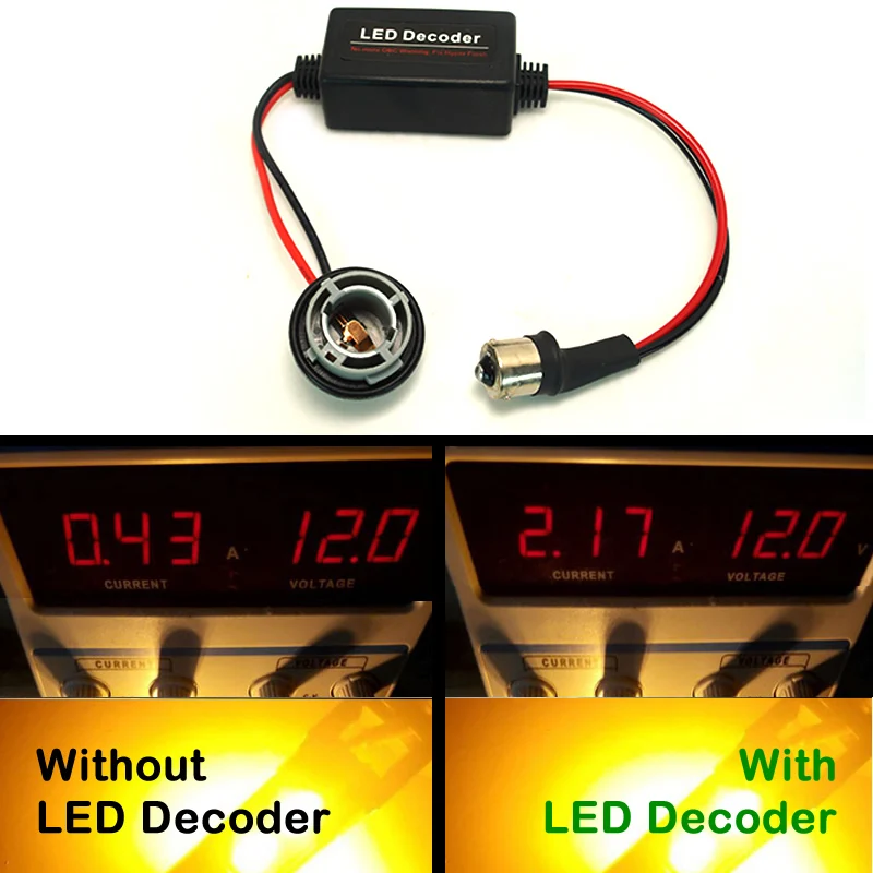 FEELDO 2 шт. DC12V 1156/BA15s Canbus безошибочный резистор светодиодный декодер предупреждение