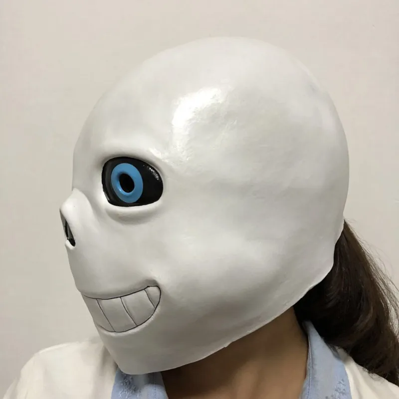 Игра Undertale Sans косплэй маска для детей и взрослых Необычные мяч светящиеся маски латексный Полнолицевой шлем реквизит аксессуары