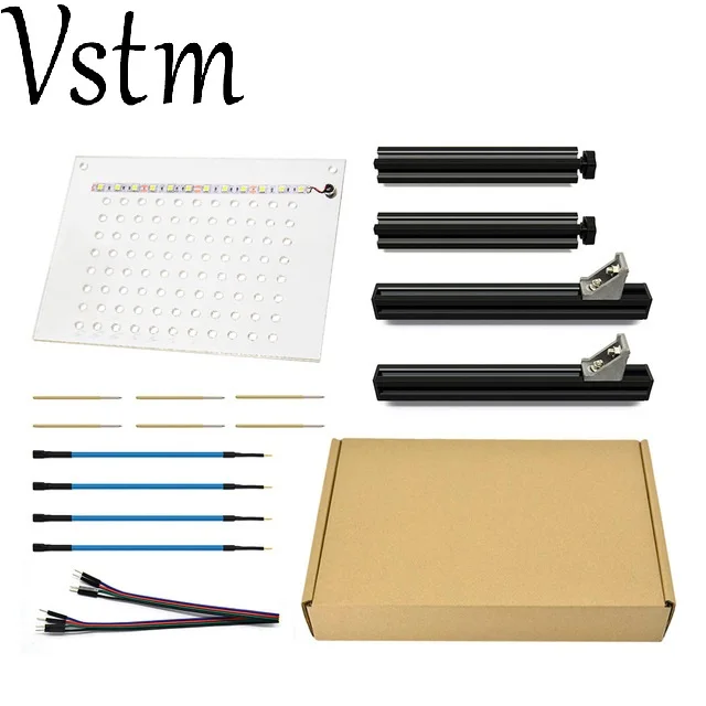 LED BDM frame Светодиодный BDM оправа из нержавеющей стали для KESS V2/Ktag/Fgtech полный набор светодиодный Матрица для режима отладки для центрального блока системы электропитания пандус адаптеры с бесплатной доставкой - Цвет: LED BDM frame