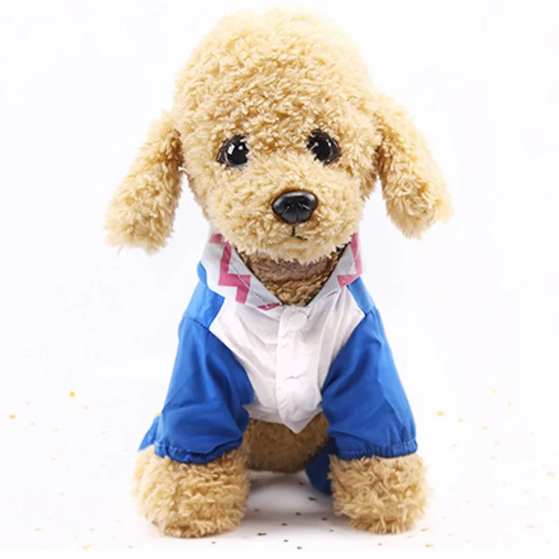 Fast Shipping Dog Raincoat Four-Legged Cartoon Button Pet For Cats Supplies |