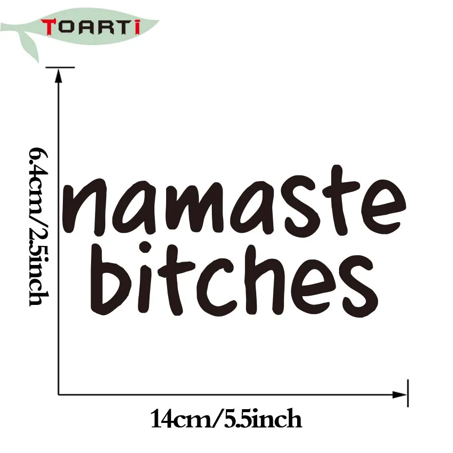 Забавный стикер для автомобиля Namaste Bitches JDM съемный водонепроницаемый на окно