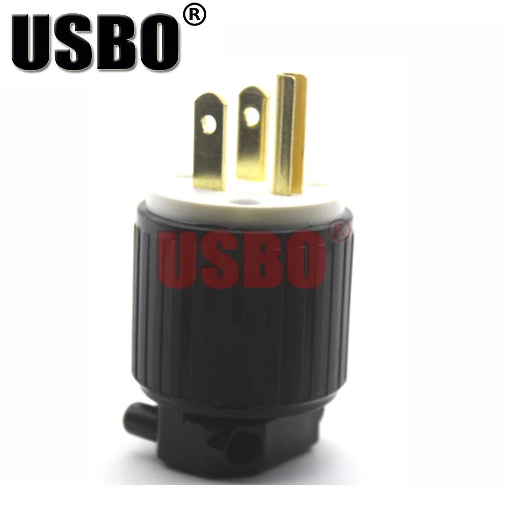 Plug Черный Американский UL 15A 125V(Национальная ассоциация владельцев электротехнических 5-15P Съемная разъем(Национальная ассоциация владельцев электротехнических 5-15R гнездо для шнура удлинителя США Япония Канада разъем питания - Цвет: Plug