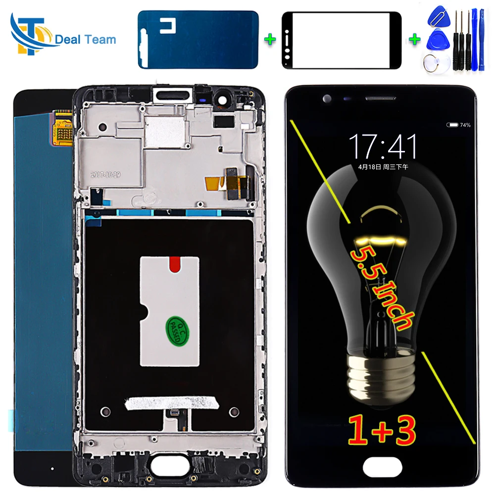 Сделка команда активно матричные осид для смартфон oneplus 3 A3000 A3003 ЖК дисплей Экран