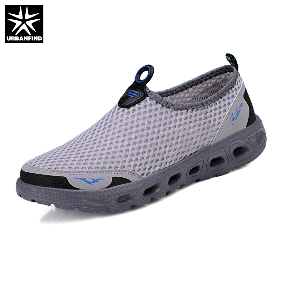 URBANFIND 2018 New Men Breathable Summer Shoes Size 39-48 Hot Sale Man Casual Slip-on Footwear Light &amp Comfortable | Обувь
