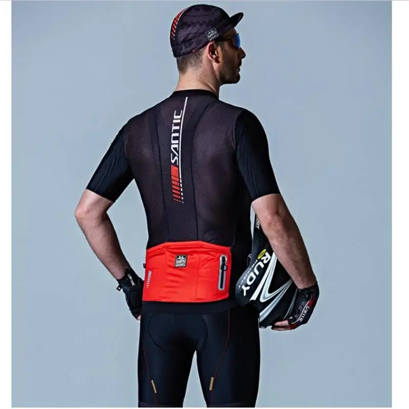 Santic 2019 мужские комплекты для велоспорта Джерси + нагрудник шорты Pro Fit одежда
