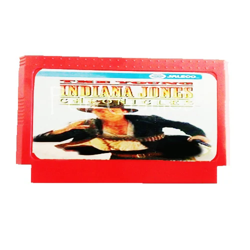 Игровой Картридж с 60 контактами для 8 битной игровой консоли Young Indiana Jones Прямая