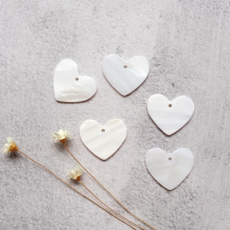 40 шт./упаковка бусины в форме сердца