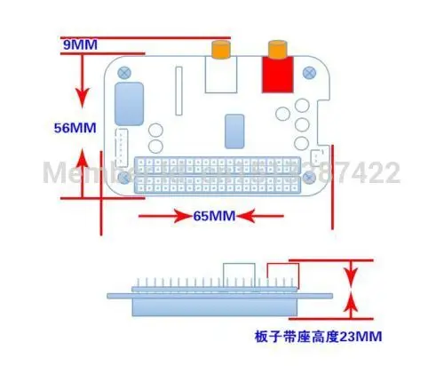 I2S HiFi DAC ES9023 Плата расширения декодирующая плата кодировщик для Raspberry pi B +|encoding