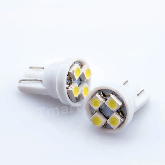 10 шт./лот T10 194 168 501 W5W 4 светодиодный 3528 1210 SMD клиновидный боковой задний