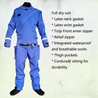Комбинезон на молнии спереди, полностью сохнущий, латексная прокладка для шеи и запястья, байдарка, для рафтинга, парусного спорта, катания на лодках, виндсерфинга, 2016