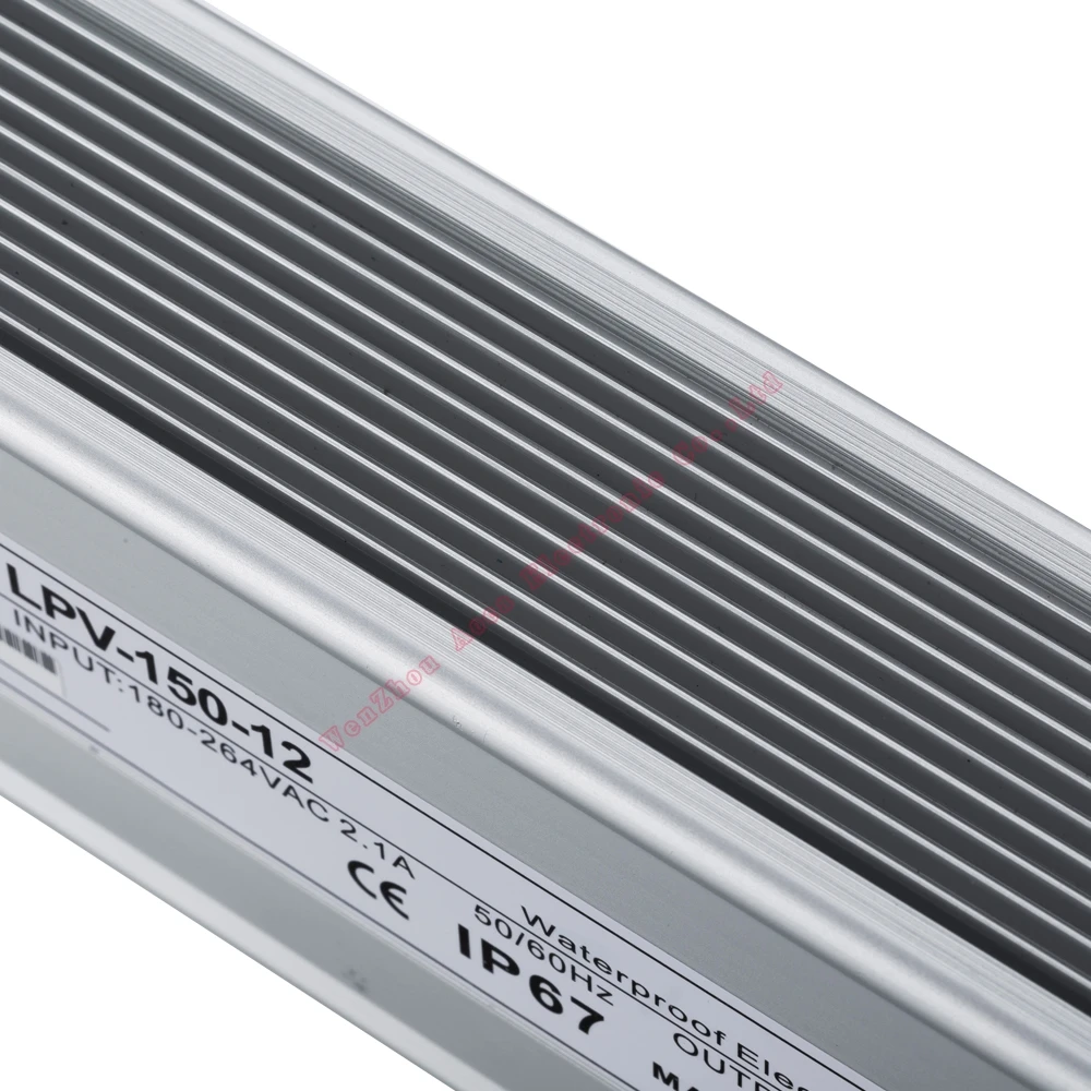 Водонепроницаемый источник питания 150 вт светодиодный драйвер 12 в smps a 24