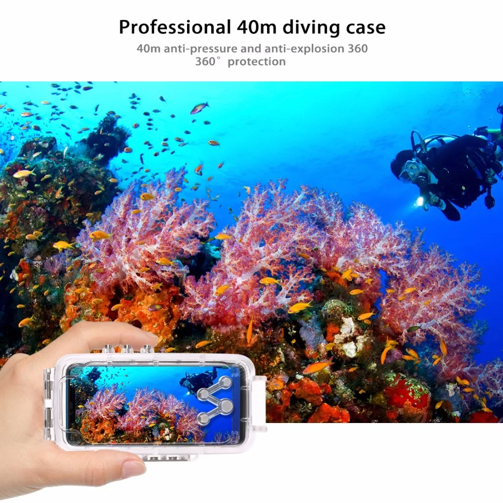 PULUZ 40 м водонепроницаемый корпус для дайвинга для huawei mate 20 Pro фото видео съемки подводный чехол Чехол