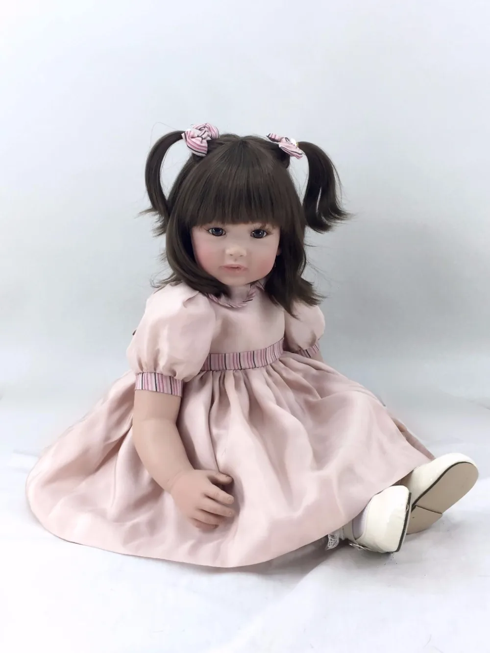 Кукла новорожденная 60 см силиконовая виниловая Реалистичная|Куклы| |