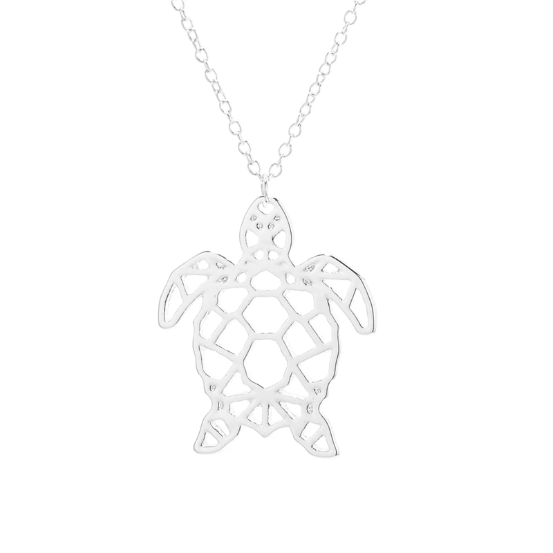 2017 ожерелье с милыми животными ювелирные изделия оригами Женское Ожерелье колье