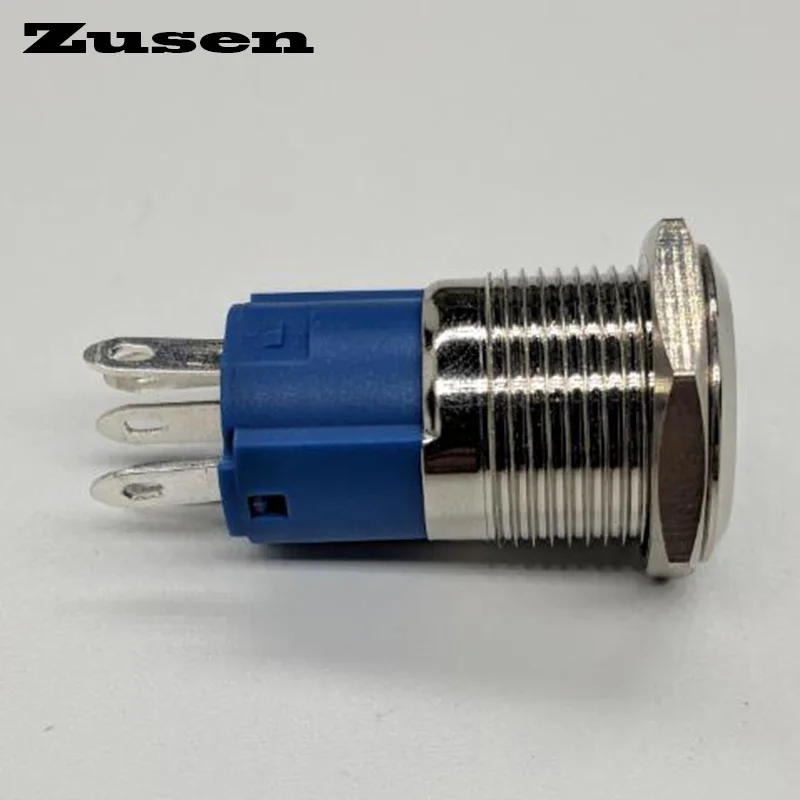Zusen 16 мм кольцо освещенное фиксация кнопка (ZS16F 11ZE/Y/12V/N)|Выключатели| |