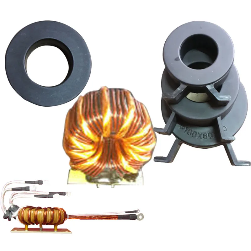 Высокомощный магнитный сердечник с аморфным нанокристаллическим рисом белая