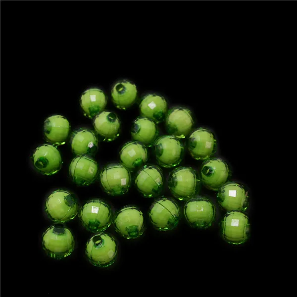 Green 8 мм/10 мм/12 мм 30-100 шт./пакет мульти Цвет акриловое отверстие "Лабиринт" с мелкими бусинами для Spacer Граненый шар бусины для самостоятельного изготовления ювелирных изделий Ремесла - Цвет: Green