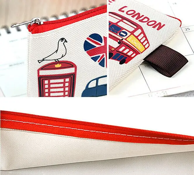 Пенал из ткани Оксфорд с изображением головы британского солдата для девочек и