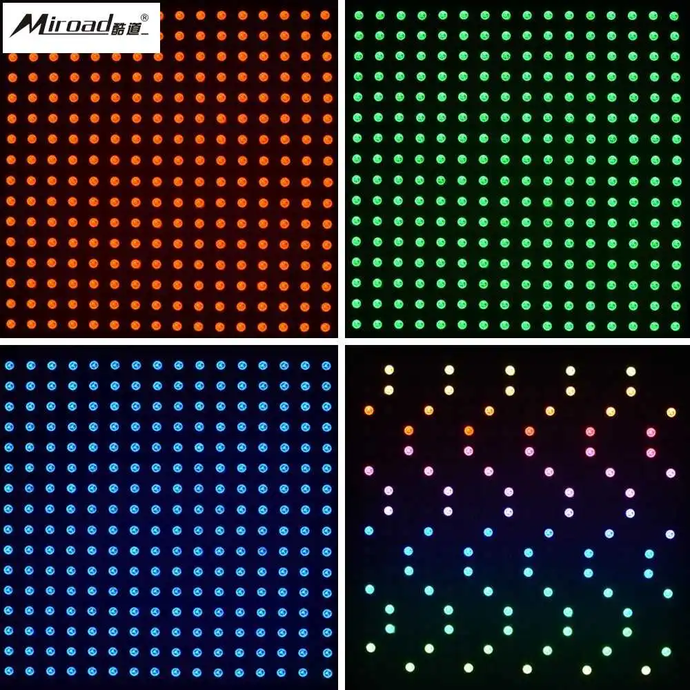 Miroad 16x16 rgb led гибкий WS2812B 5050 индивидуально адресуемых гибкие Радуга матрица видео