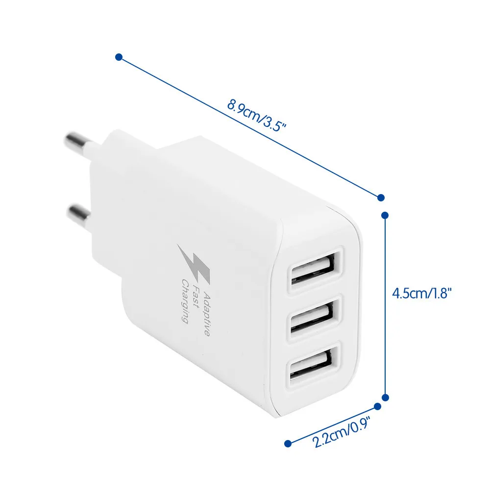 Зарядное устройство для планшетов и смартфонов Apple 3USB 2 А|Зарядные устройства