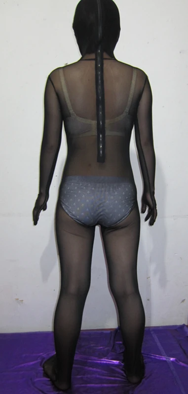 Черные прозрачные Шелковые Классические костюмы на Хэллоуин колготки унисекс