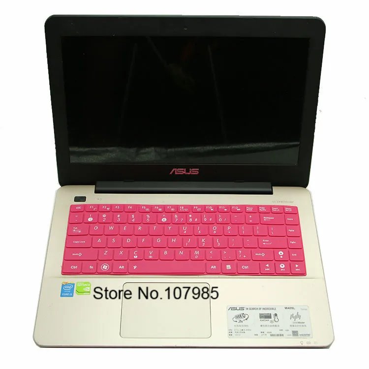 14 &quotЦветной силиконовый чехол для клавиатуры ноутбука Asus E402 E402M E402S E402MA X450J X401 R454LJ