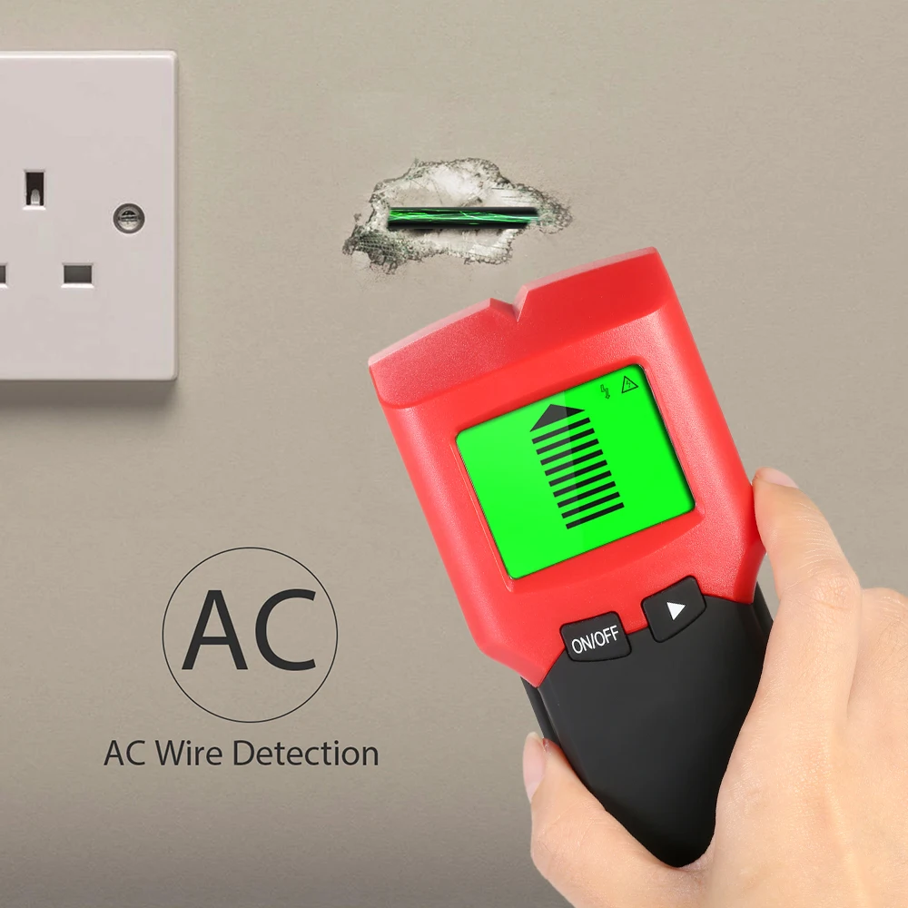 Стадоискателя настенный детектор с большим ЖК-дисплей цифровые деревянные