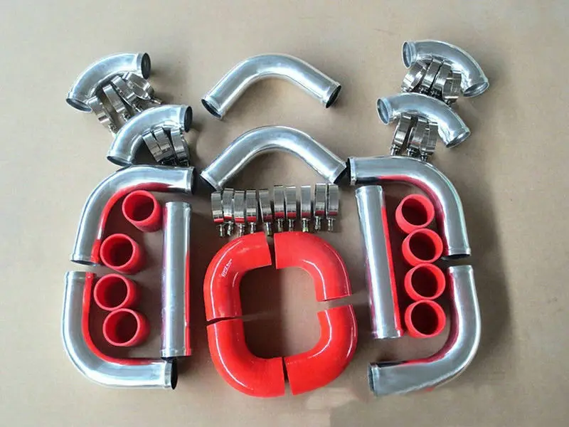 NEW 3&quot 76mm aluminum universal Intercooler Turbo Piping pipe &amp hose Clamps |