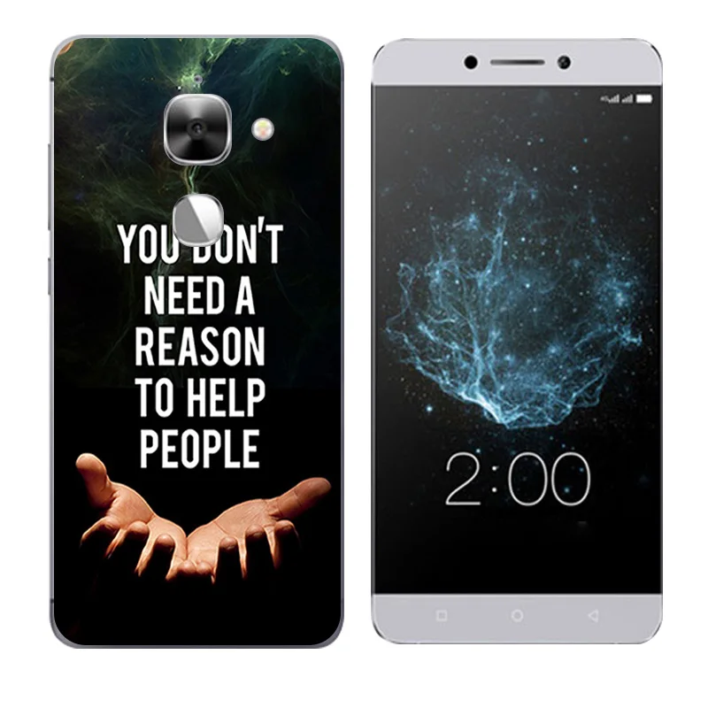 Чехол для LeEco Le Max2 X820 силиконовый чехол Letv Max 2 Leeco черный с буквенным принтом Eco X829